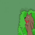 Создать Медведь в кустах - мем Мем