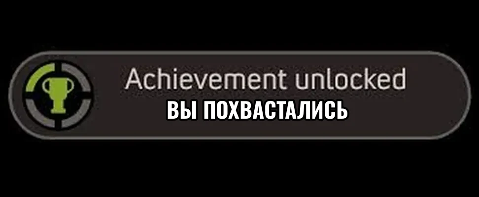 ВЫ ПОХВАСТАЛИСЬ