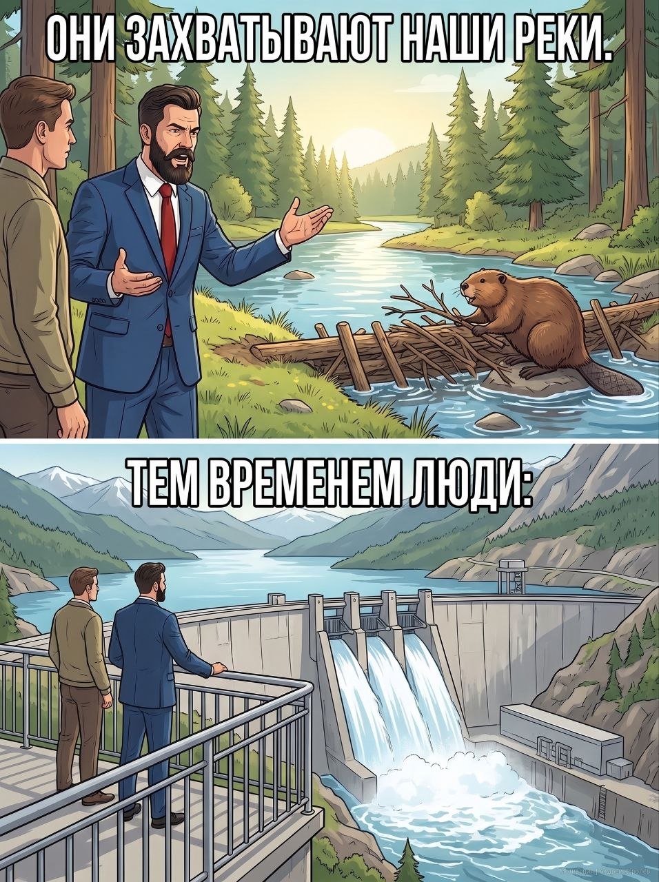 Бобры захватывают наши реки